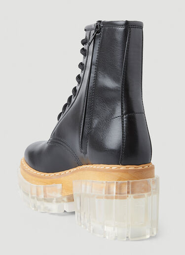 Stella McCartney Emilie Transparent Heel Boots Black stm0247038