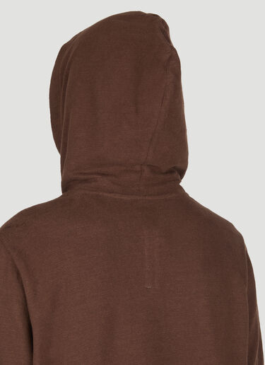 Rick Owens Long Hooded Sweatshirt Brown ric0153013