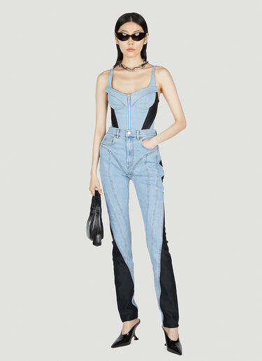 Mugler Panel Jeans Blue mug0252022