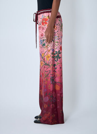 Gucci Printed Silk Pants Pink guc0261116