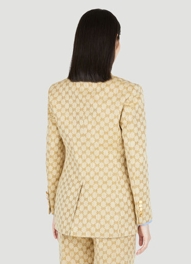 Gucci GG Supreme Canvas Suit Blazer Beige guc0253039
