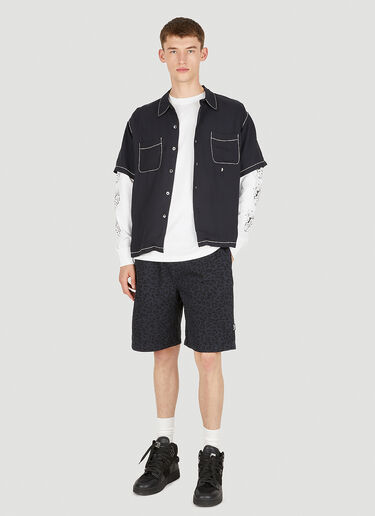 Stüssy Contrast Pick Stitched Shirt Black sts0348005