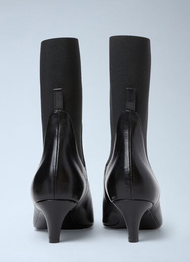 TOTEME The Mid Heel Boots Black tot0253003