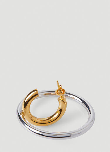 Charlotte CHESNAIS Saturn Blow Large Single Hoop Earring Gold ccn0246005
