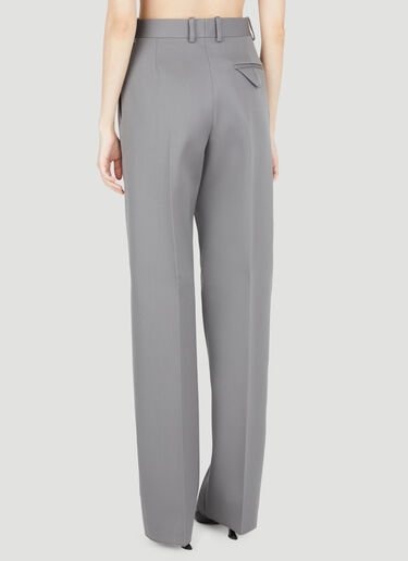 Bottega Veneta Compact Wool Tailored Pants Grey bov0254001