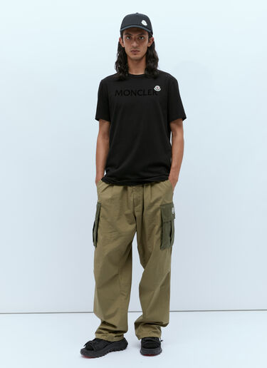 Moncler 徽标刺绣T恤 黑 mon0156027