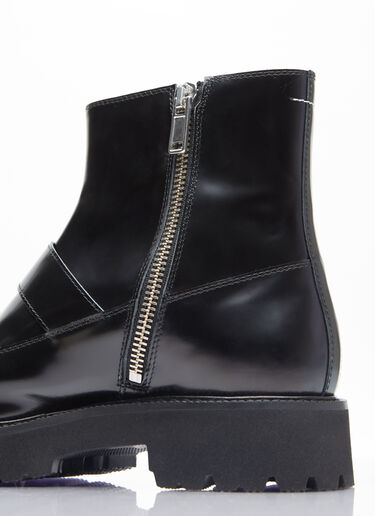 MM6 Maison Margiela Buckle Ankle Boots Black mmm0153013