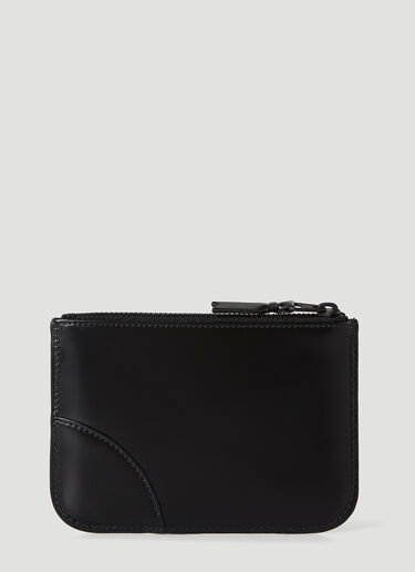 Comme des Garçons Wallet Tonal Zip Pouch  Black cdw0346010