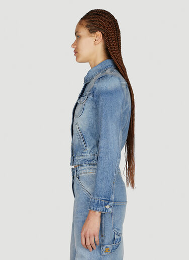 Courrèges Denim Trucker Jacket Light Blue cou0251015