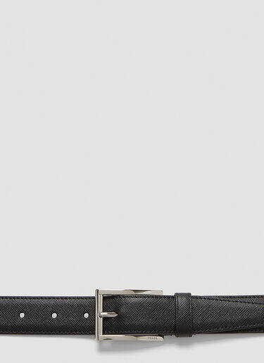 Prada Saffiano Leather Belt Black pra0143066
