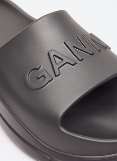 GANNI Pool Slides Black gan0256032