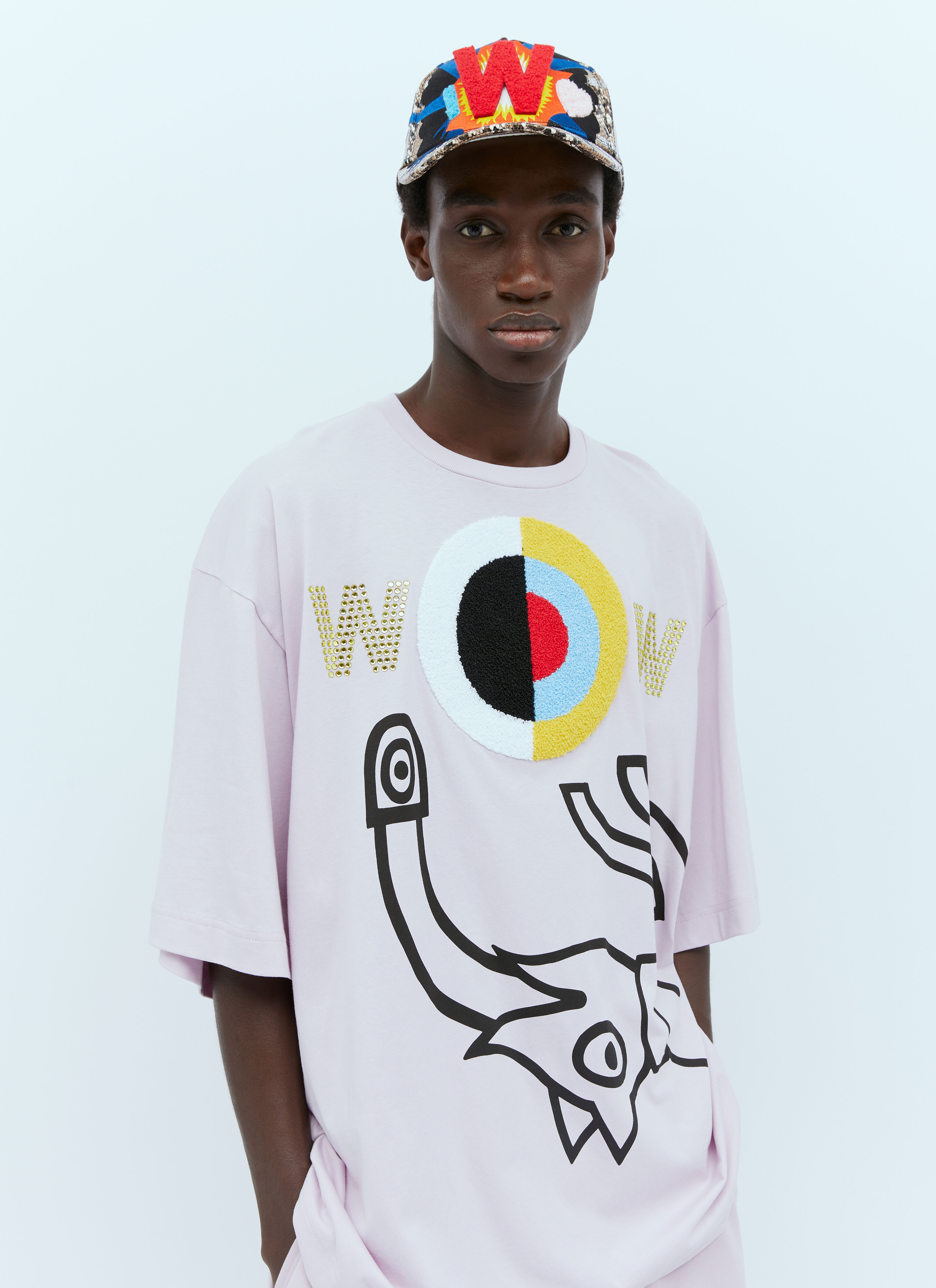 Walter Van Beirendonck Men's' Explosion Baseball Cap in Brown | LN-CC®