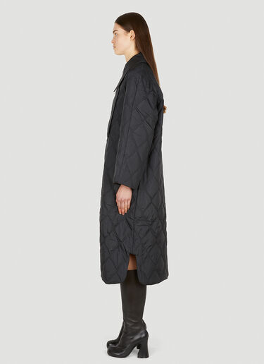 GANNI Quilted Coat Black gan0250060