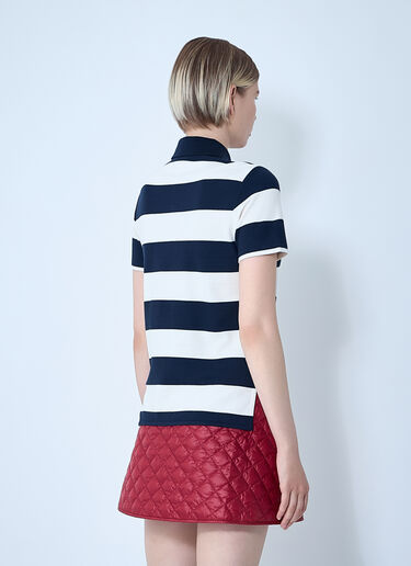 Moncler Striped Polo Shirt White mon0261014