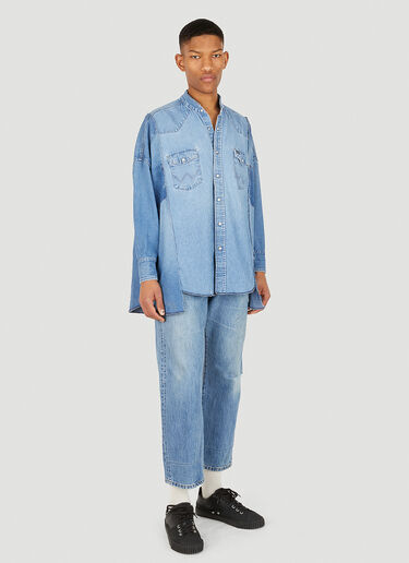 Bonum Patchwork Bandana Denim Shirt Blue bon0348004