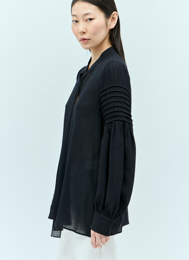 Chloé 系带细节宽松衬衫 藏蓝色 chl0255011