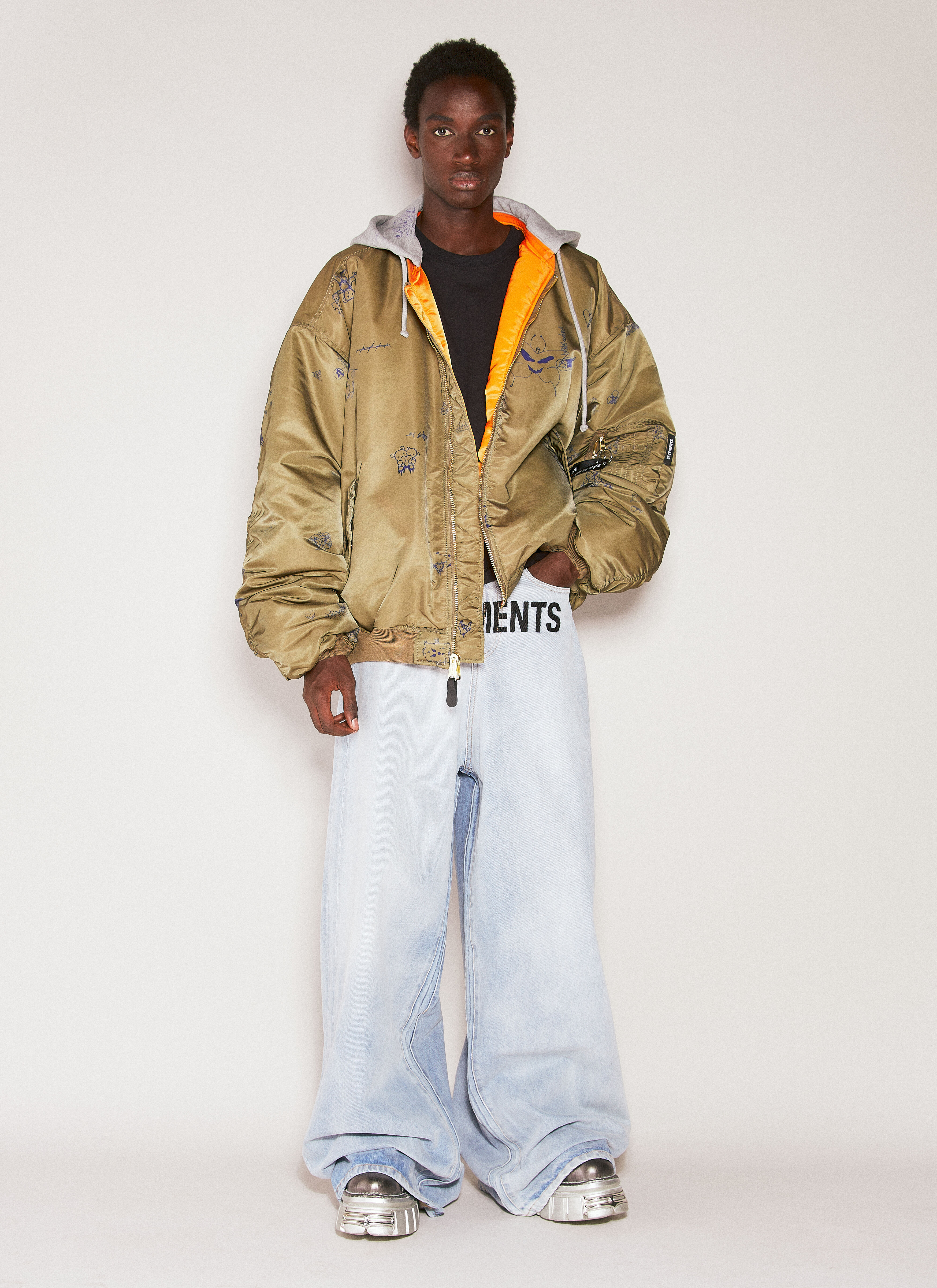 Vetements bomber jacket green sales