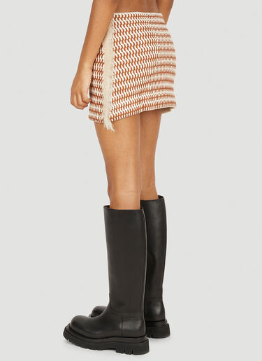 Durazzi Milano Knit Skirt Orange drz0250018