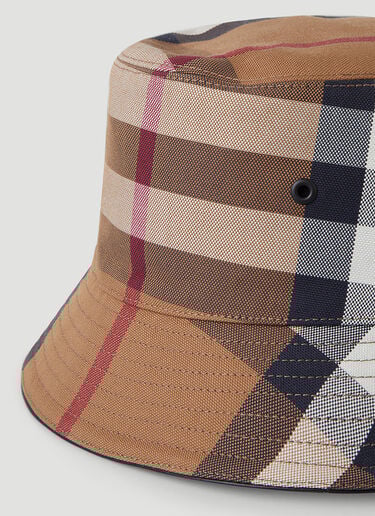 Check Bucket Hat Burberry Check Bucket Hat Brown bur0345005