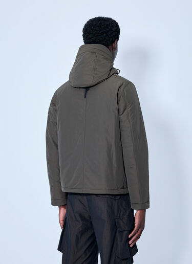 LN-CC® - Stone Island: Hooded Quilted Jacket - Brown Stone Island Hooded Quilted Jacket Brown sto0165008