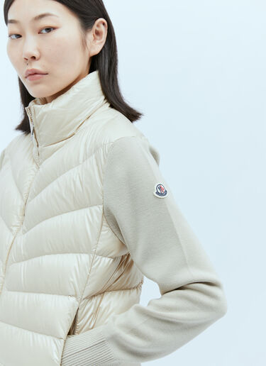 Moncler Padded Cardigan Beige mon0254040