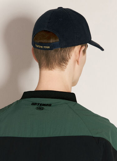 Martine Rose Cut Peak Baseball Cap Navy mtr0156019