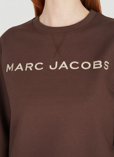 Marc Jacobs 徽标印花运动衫 棕色 mcj0247011