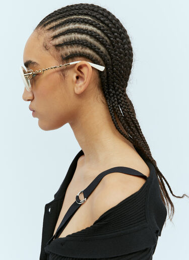 Les Lunettes Pralu Sunglasses Jacquemus Les Lunettes Pralu Sunglasses White jas0354002