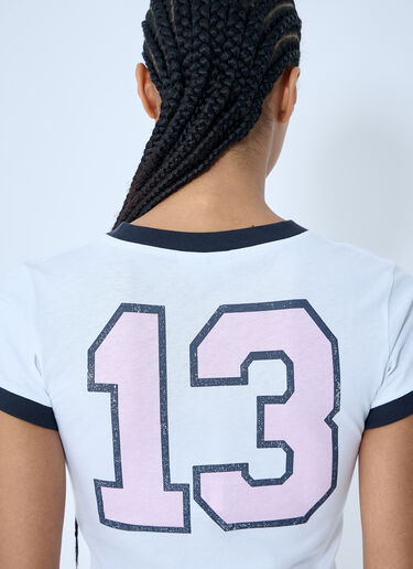 GANNI Witch And Logo Print T-Shirt White gan0260002