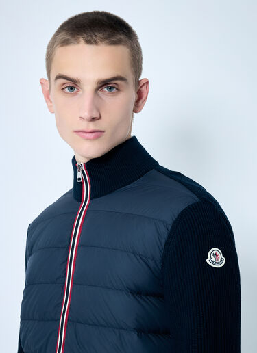 Moncler Zip-Up Padded Cardigan Navy mon0159008