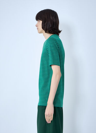 Lacoste Striped Cotton Jersey T-Shirt Green lac0164010