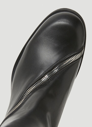GmbH Monogram Riding Mid-Calf Boots Black gmb0146014