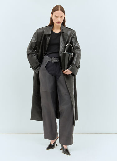 Sportmax Nappa Leather Chaps Brown spx0258014
