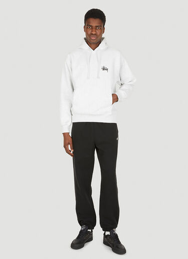 Stüssy Basic Logo Hooded Sweatshirt Grey sts0348040