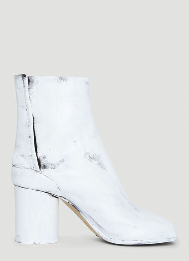 Maison Margiela Tabi Painted Boots White mla0244023