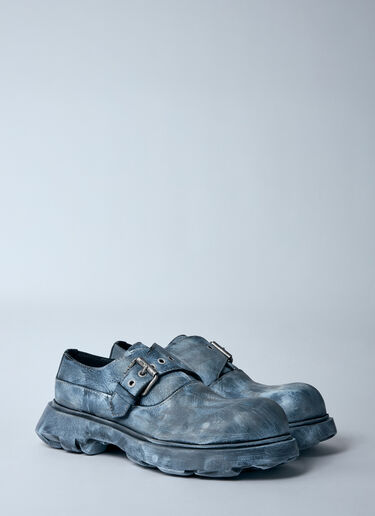 Acne Studios Buckle Leather Shoes Black acn0160013