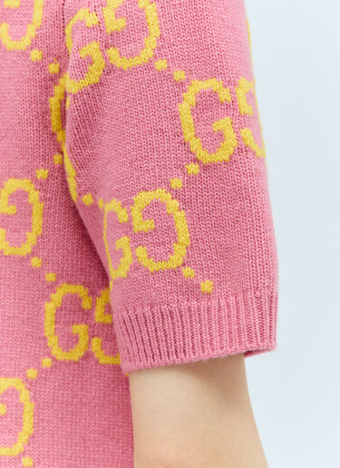 Gucci GG 羊毛迷你连衣裙 粉色 guc0255020