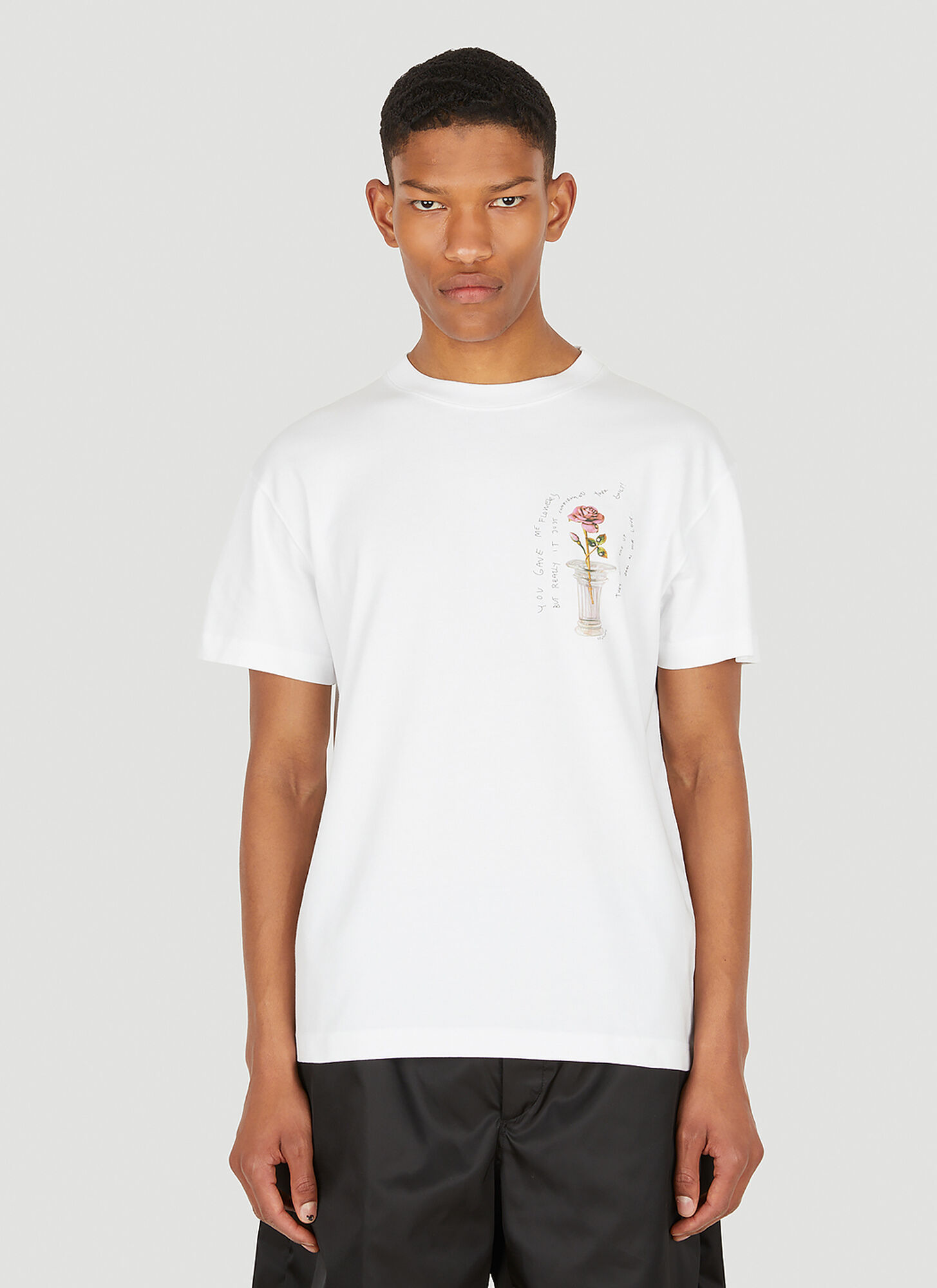 Soulland Guilt White Logo-print Cotton T-shirt