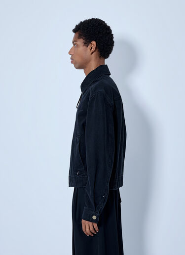 LN-CC® - Jacquemus: De-Nîmes Zipped Jacket - Black Jacquemus De-Nîmes Zipped Jacket Black jac0166009