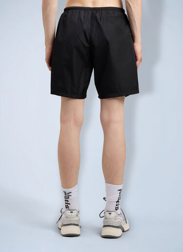 Palm Angels Curved Logo Classic Swimshort Black pma0166010
