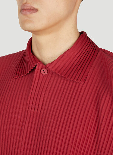 Homme Plissé Issey Miyake Polo Shirt Red hmp0152012