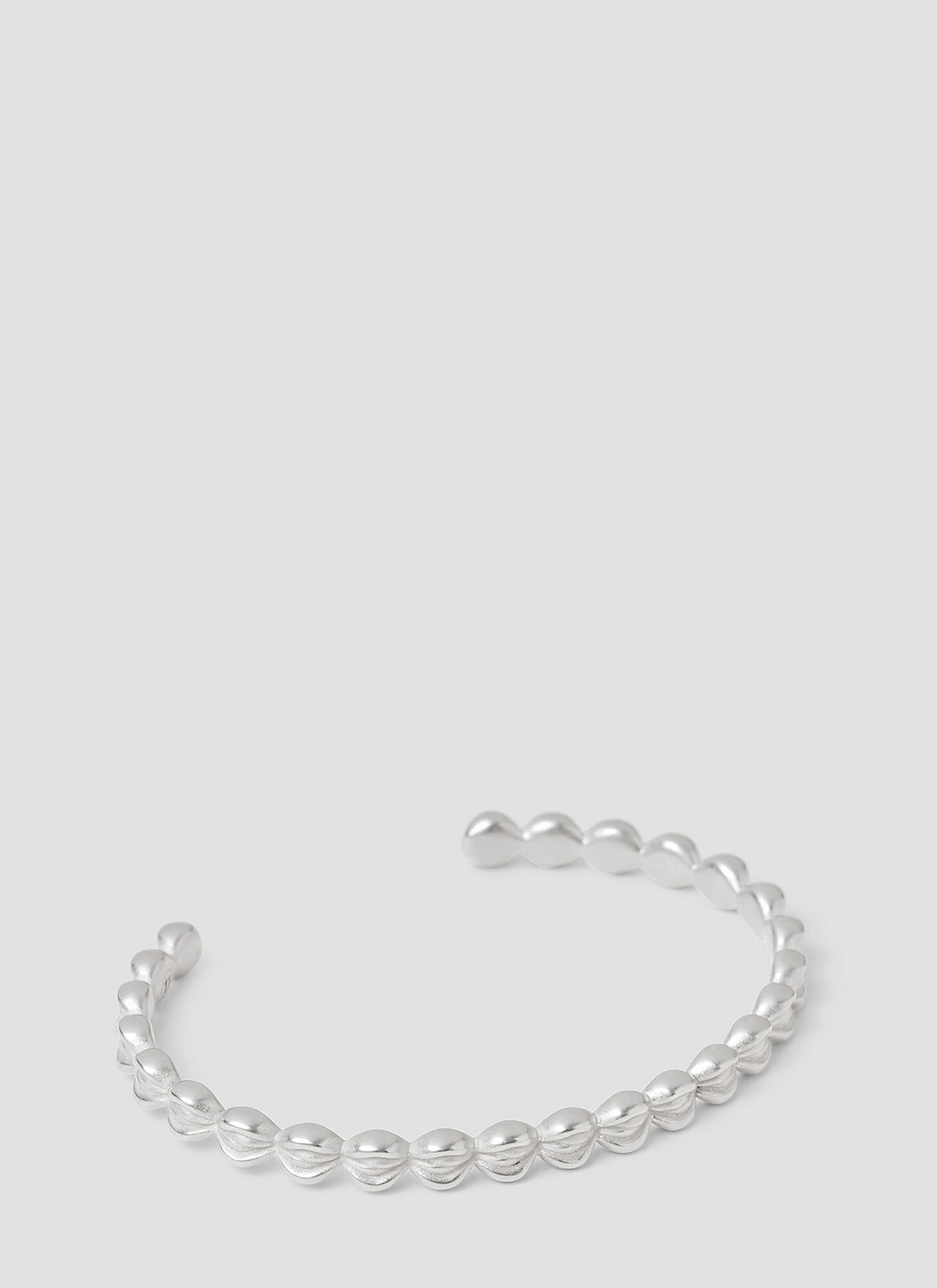 Shop Maison Margiela Timeless Cuff Bracelet In Silver