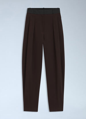 HUGO x entire studios Pleated Tailored Trousers Brown hgb0266055