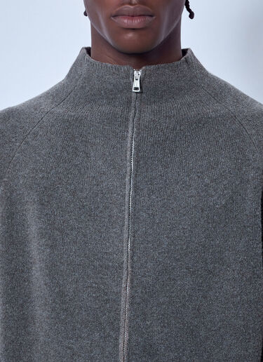 LN-CC® - Our Legacy: Line Zip Cardigan - Grey Our Legacy Line Zip Cardigan Grey our0165022