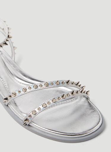 Alexander McQueen Spike Stud Sandals Silver amq0248055