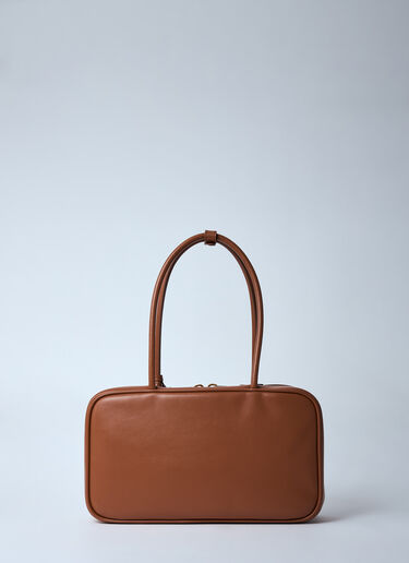 Miu Miu Beau Leather Shoulder Bag Brown miu0260019