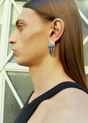 Sky High Farm Workwear Regenarated Forks Earrings White skh0352020