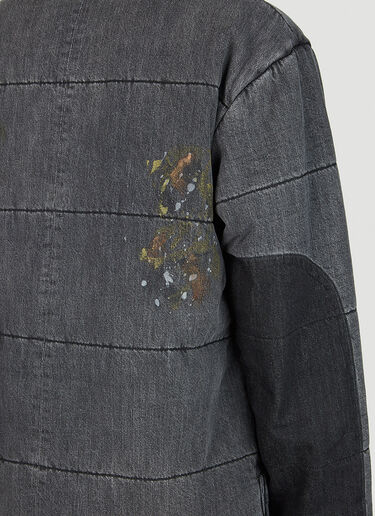 Liberaiders Paint Splatter Denim Jacket Grey lib0151003