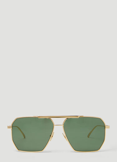 Bottega Veneta Aviator Sunglasses Gold bov0249137