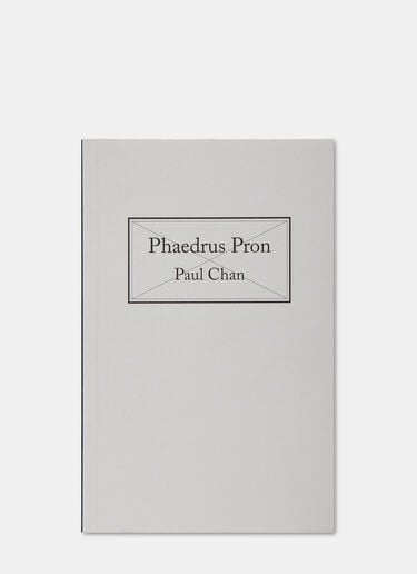 Phaedrus Pron by Paul Chan Books Phaedrus Pron by Paul Chan Black bls0505009